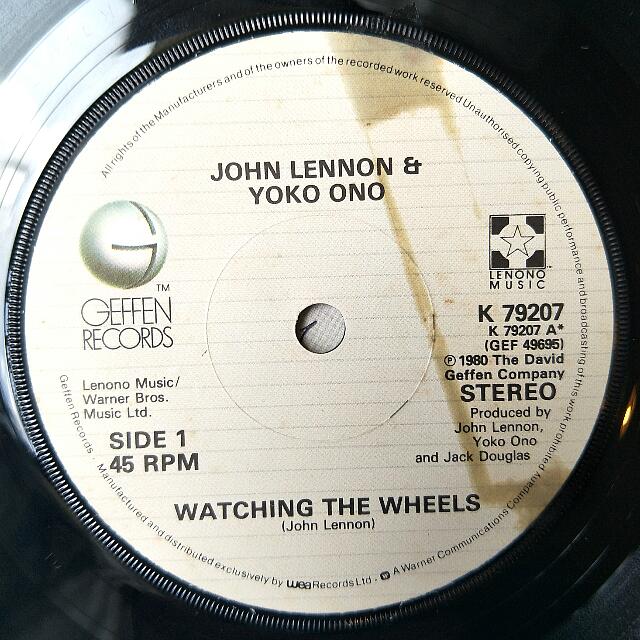 Original Edition John Lennon (Watching The Wheels) & Yoko Ono (Yes