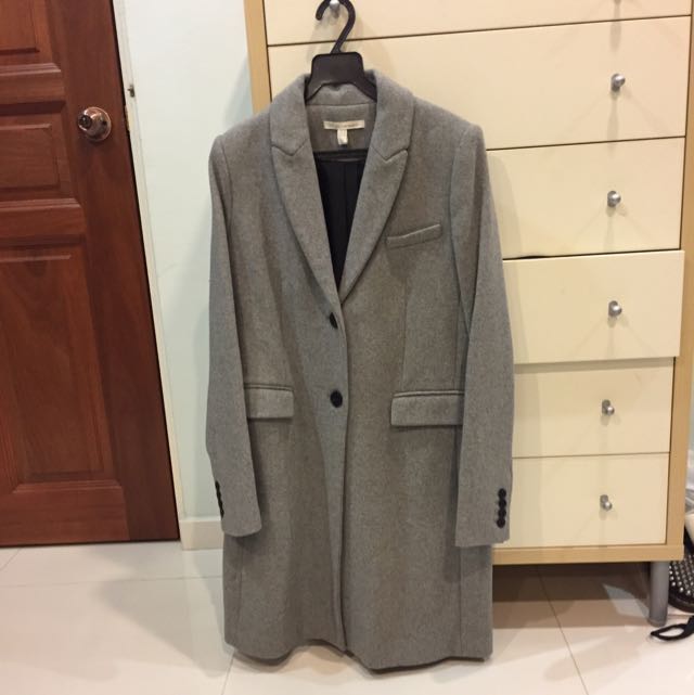 zara trf grey coat