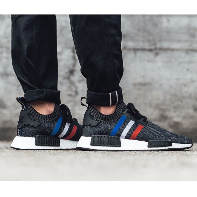 Red white hotsell blue nmds