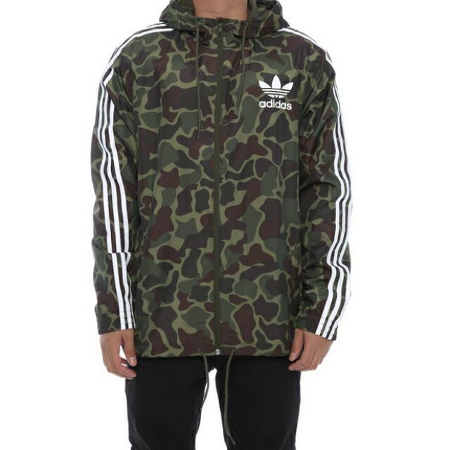 adidas originals camo windbreaker