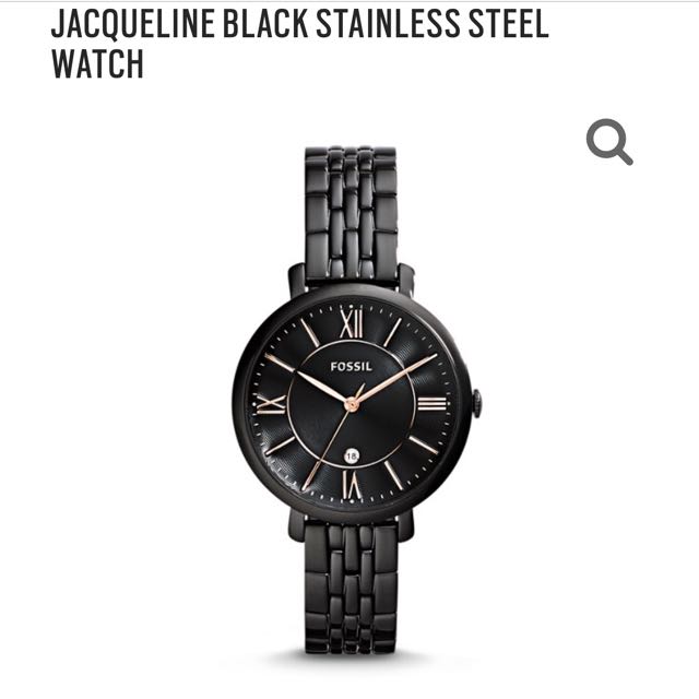 All black deals fossil watch women's