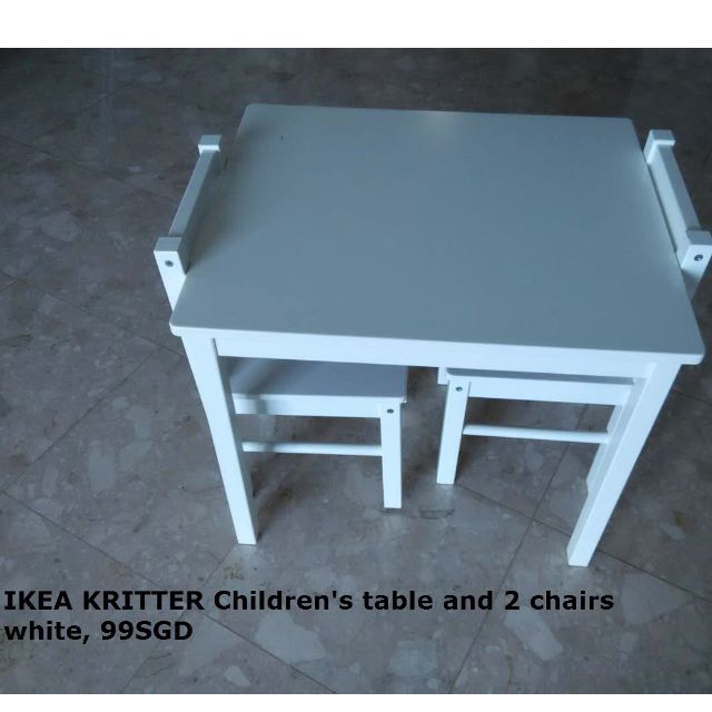 IKEA Children's table w/ 2 chairs, Babies & Kids, Baby Nursery & Kids