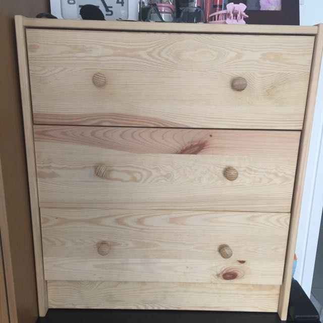 Ikea Rast 3 Drawer Home Furniture Furniture On Carousell