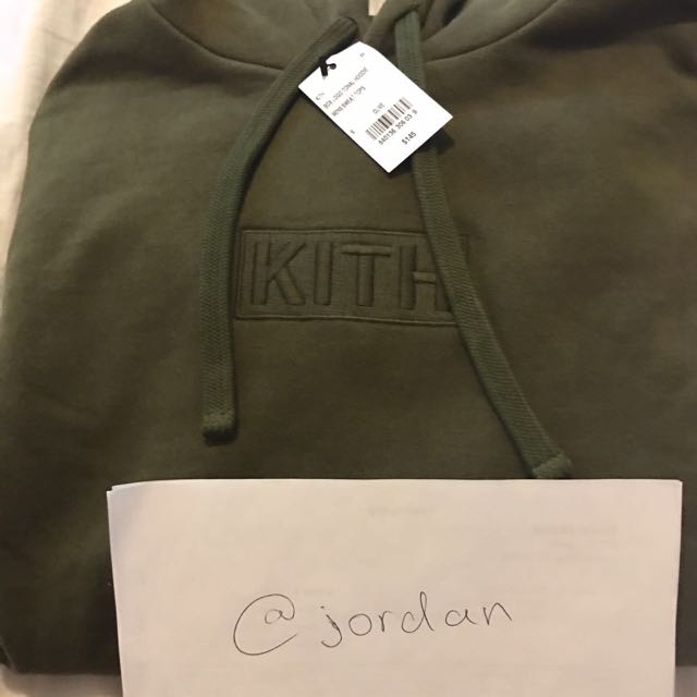 Kith William Tonal Box Logo Hoodie Men s Fashion Tops Sets Hoodies on Carousell
