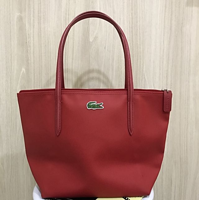 lacoste red bag, Luxury, Bags \u0026 Wallets 