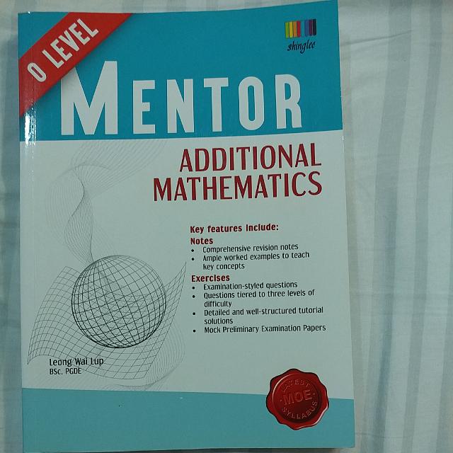 O Level Mentor Additional Mathematics, Books & Stationery ...