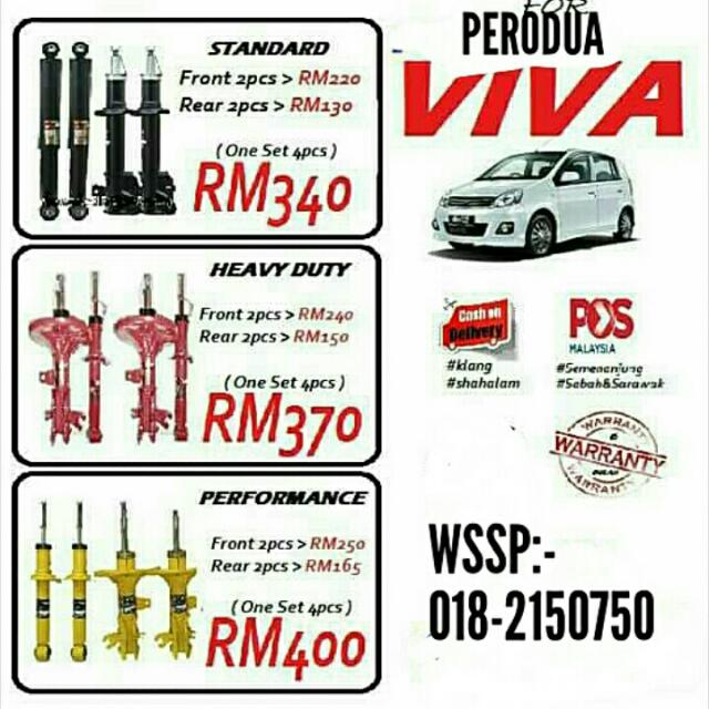Perodua Viva Car Absorber Auto Accessories On Carousell
