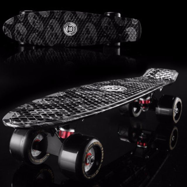 Premium Black Skull Penny Board Short Cruiser 72mm Wheels Sports Equipment Pmds E Scooters E Bikes Other Pmds Parts On Carousell