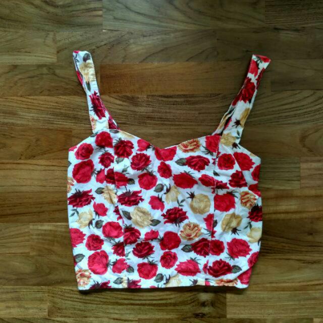 Rose Bustier Top, Women's Fashion, Tops
