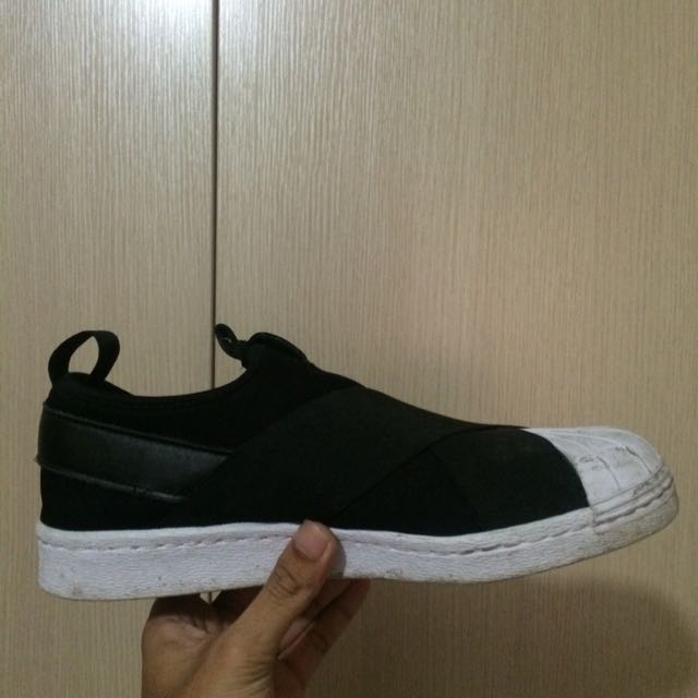 adidas superstar slip on W SIZE us 8 1 2 uk 7 Men s Fashion Footwear Sneakers on Carousell