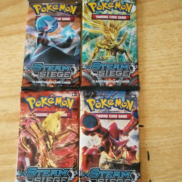 Pokemon Booster Packs ( Steam Siege ), Hobbies & Toys, Toys & Games on