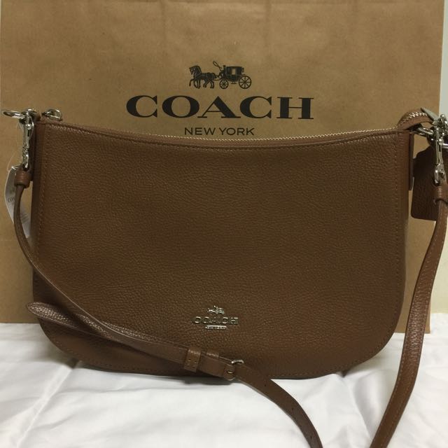 coach chelsea polished pebble leather cross body bolsa