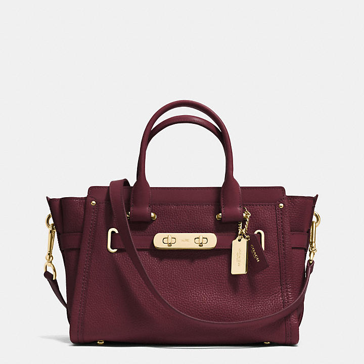 Coach swagger 27 in pebble leather shop