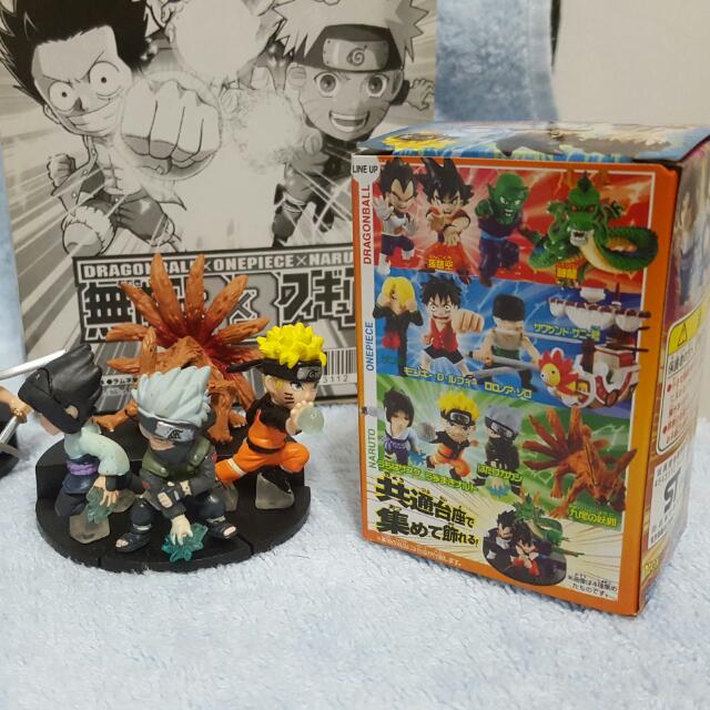 Dragon Ball X One Piece X Naruto Invincible 3 X 3 Figure 10 pieces (Figure)  - HobbySearch PVC Figure Store