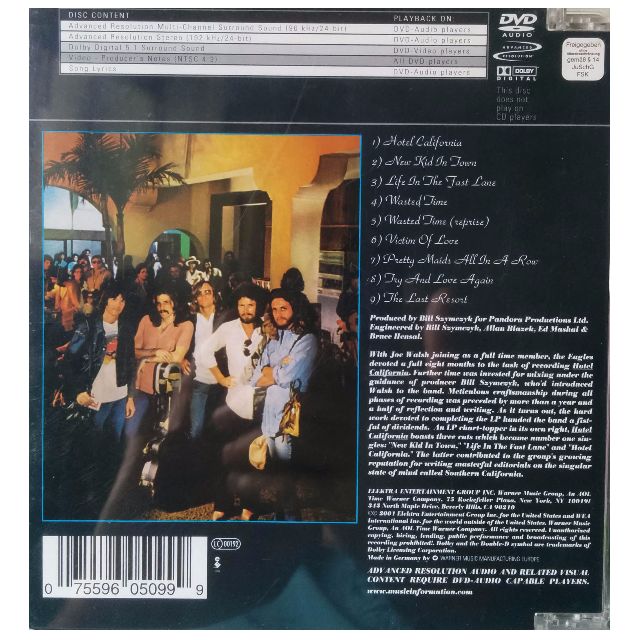 DVD Audio Eagles Hotel California, Hobbies & Toys, Music & Media, CDs