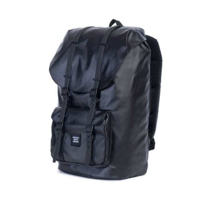 Herschel Little America Studio Collection Matte Black Men s Fashion Bags Backpacks on Carousell