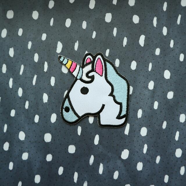 Iron On Patch Unicorn Emoji Desain Kerajinan Tangan Barang Aksesoris Kerajinan Di Carousell