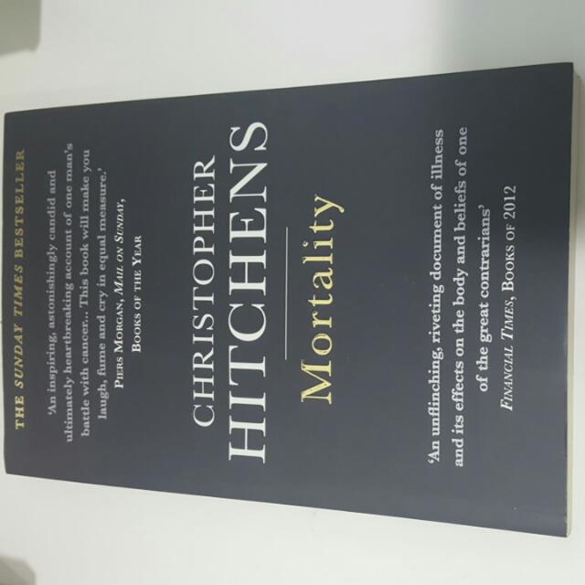 Mortality By Christopher Hitchens Books Stationery Fiction On