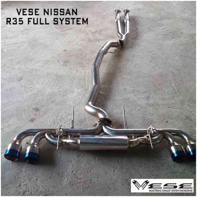 Nissan skyline GTR R35 90mm F1 sound valvetronic exhaust system, Auto