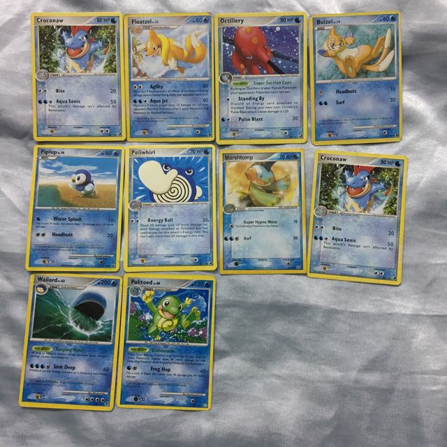 Pokmon Cards Water Type 18 Cards, Hobbies & Toys, Toys & Games on Carousell