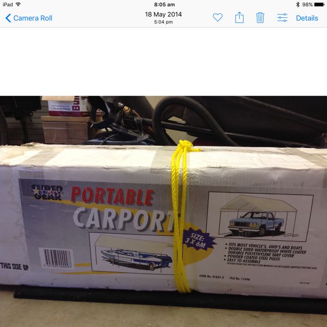 Portable Carport 6 X 3 M Auto Accessories Others On Carousell