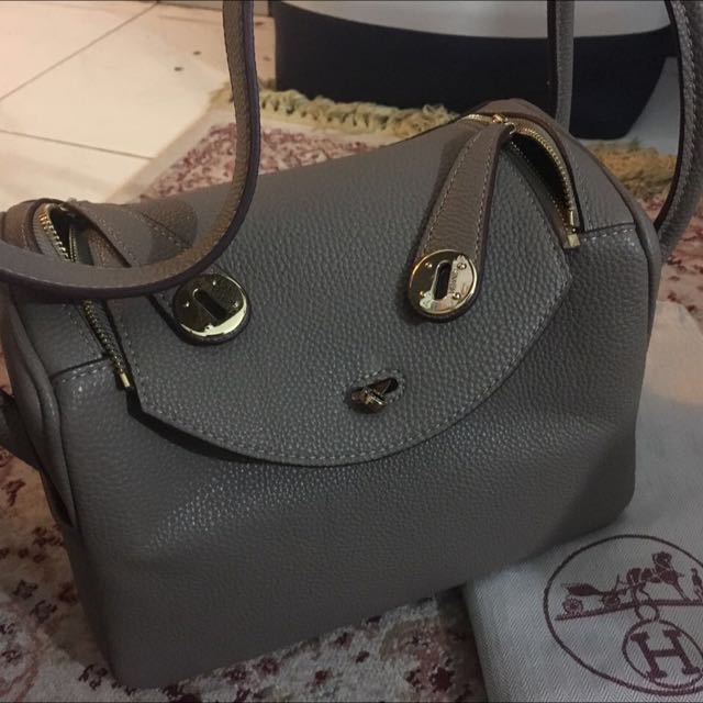 Tas hermes lindy warna grey - Fashion Wanita - 903943408