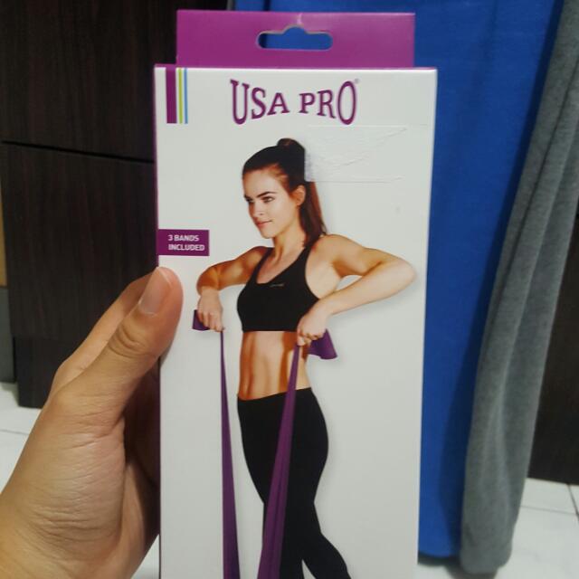 USA PRO Body Bands Sports Equipment Exercise Fitness Toning Stretching Accessories on Carousell