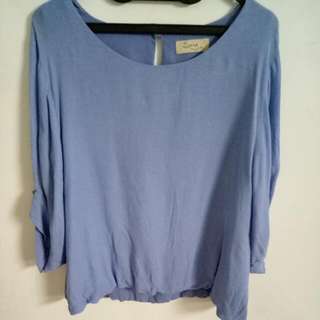 Atasan Biru Jumbo Size
