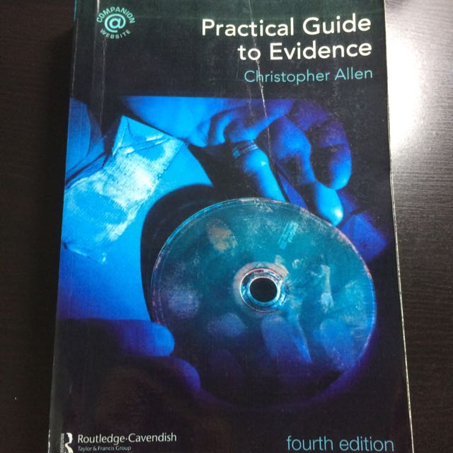Christopher Allen's Practical Guide To Evidence, Hobbies & Toys, Books