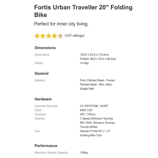 fortis urban traveller 20
