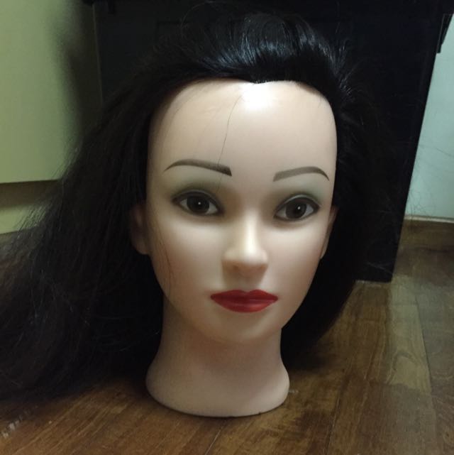 Hairdressing Mannequin Head (with Hair), Beauty & Personal Care, Face