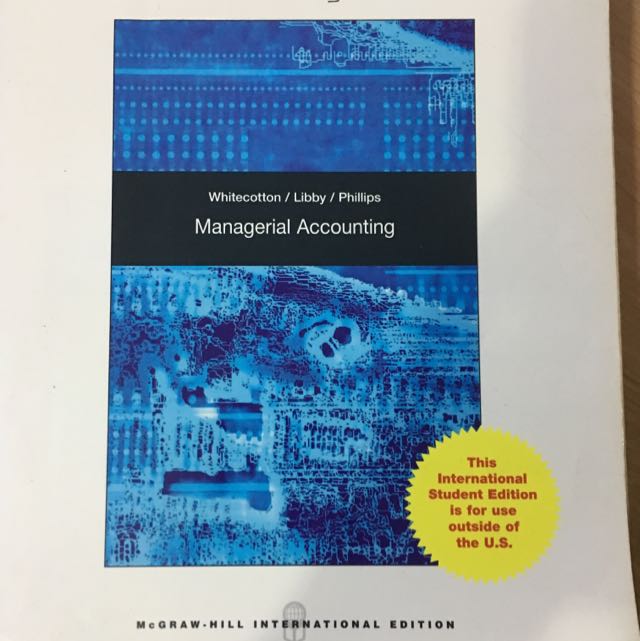 Managerial Accounting, Hobbies & Toys, Books & Magazines, Textbooks On ...