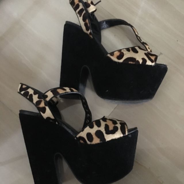 Topshop chunky heels cheap