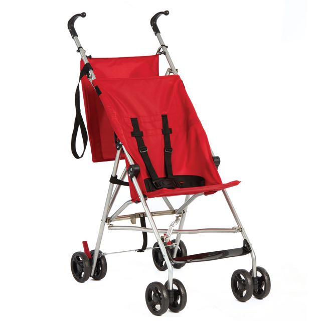 zobo double stroller red