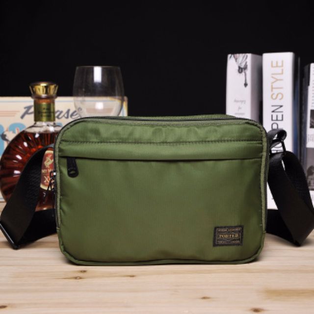 army green sling bag