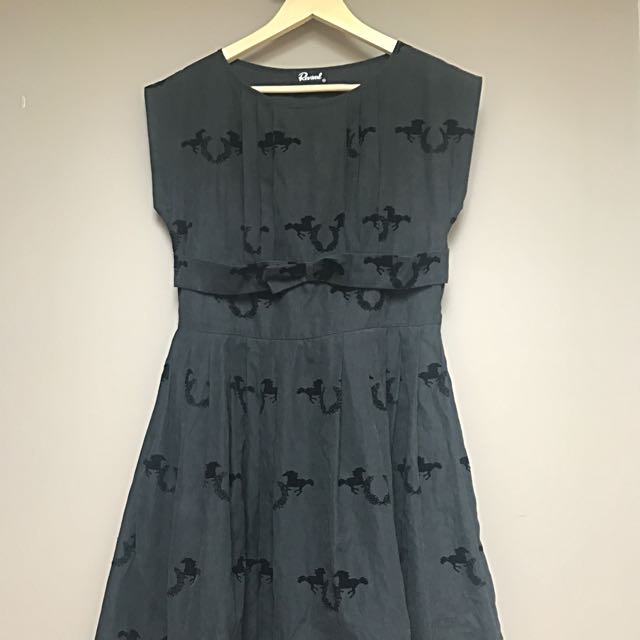 Black Revival Danverfield Horse Print Dress Women S Fashion