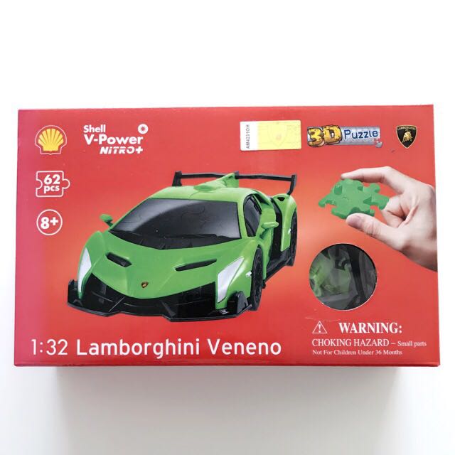 Bnib Shell 3d Puzzle Car Lamborghini Veneno Car