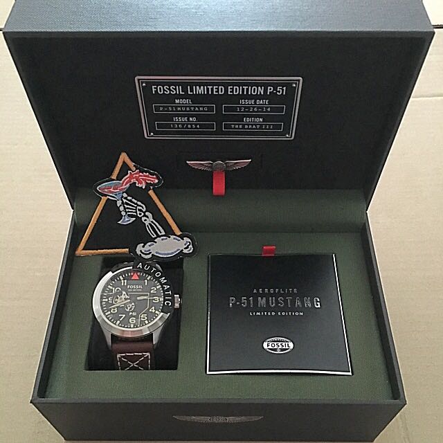 Limited Edition Fossil Aeroflite P 51 Mustang