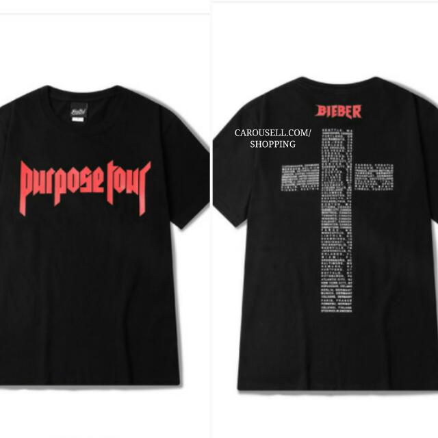 Justin Bieber Purpose Tour Shirt Women S Fashion Clothes Tops