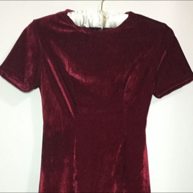 velvet shirt dress