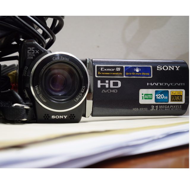 SONY handycam Carl ZEISS 25x optical zoom FULL HD, Photography, Cameras