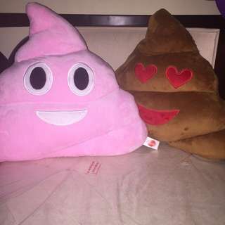 poop emoji pillows