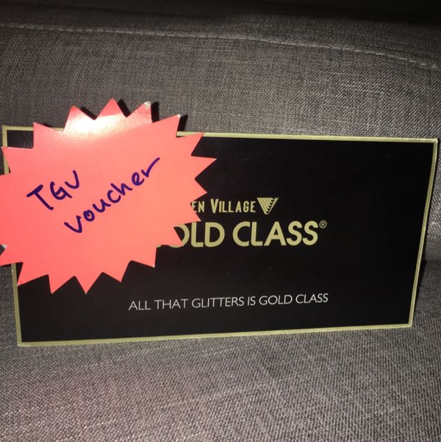 2 Gold Village Gold Class Tickets + 20 Food Voucher, Tickets & Vouchers, Vouchers on Carousell