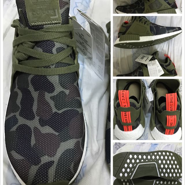 Adidas Originals Nmd XR1 Green Camo Olive Cargo Men s Fashion Footwear Sneakers on Carousell