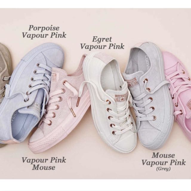 Converse porpoise vapour pink top