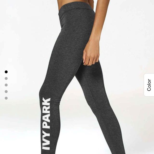 Ivy Park Full Length Logo Leggings Men s Fashion Activewear on Carousell