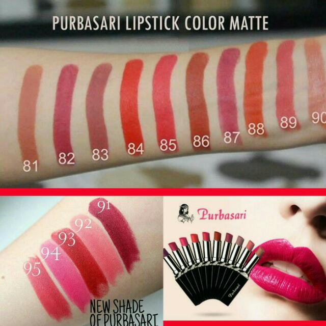 Lipstik Purbasari Colour Matte Kesehatan Kecantikan Rias Wajah Di Carousell