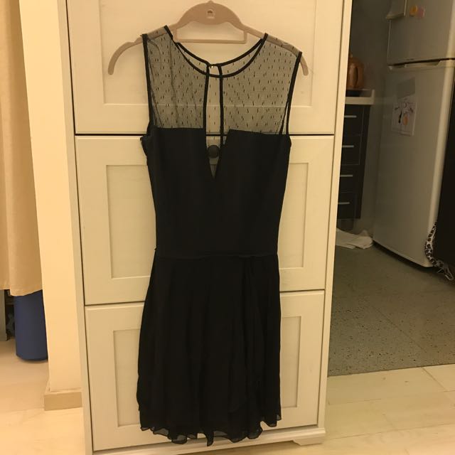 all black cocktail dress