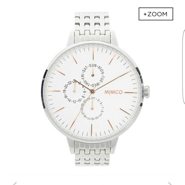mimco timepiece stainless steel