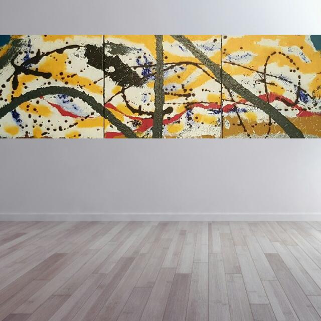 abstract art dunks on feet